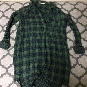 Plaid Shirtdress